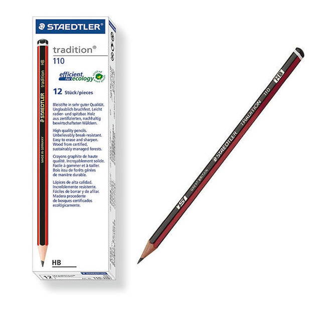 Pencils - Staedtler Tradition HB Pencils - 12 Pack