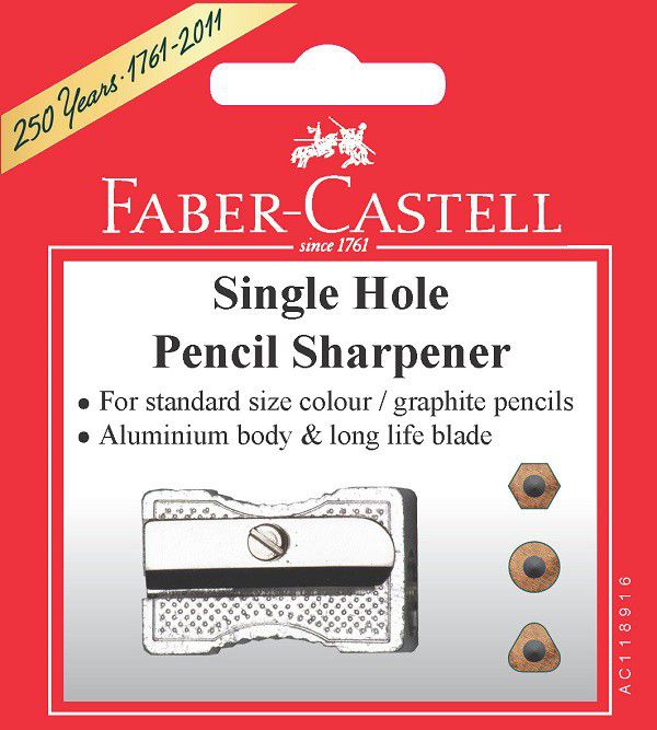 Sharpners - Faber-Castell Carded Single Hole Sharpners