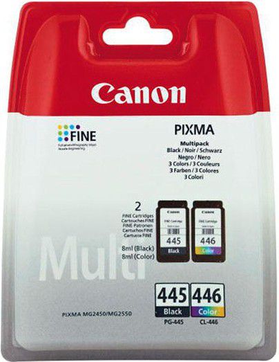 Printer Cartridges - Canon PG-445 and CL-446 Ink Cartridges Multipack