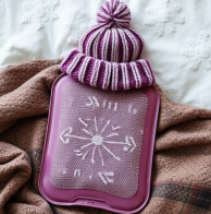 keep warm in winter with a hot water bottle