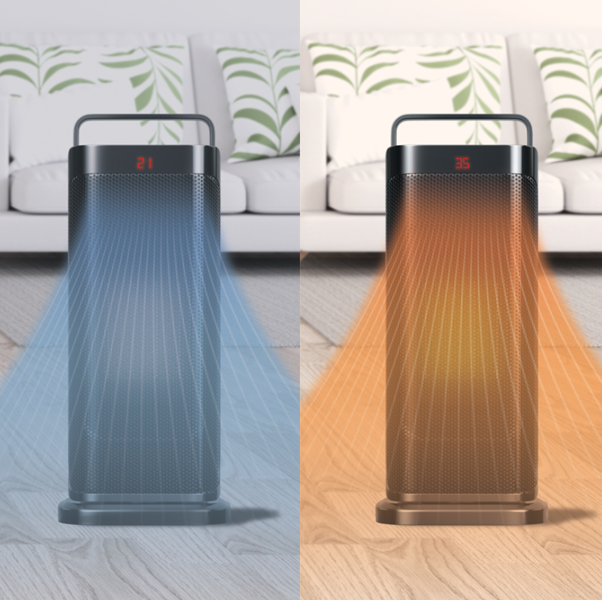ceramic tower fan heater