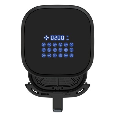 Black digital air fryer