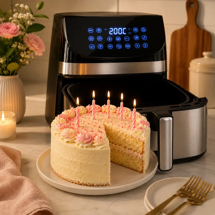 How to Make a Birthday Cake in the Air Fryer