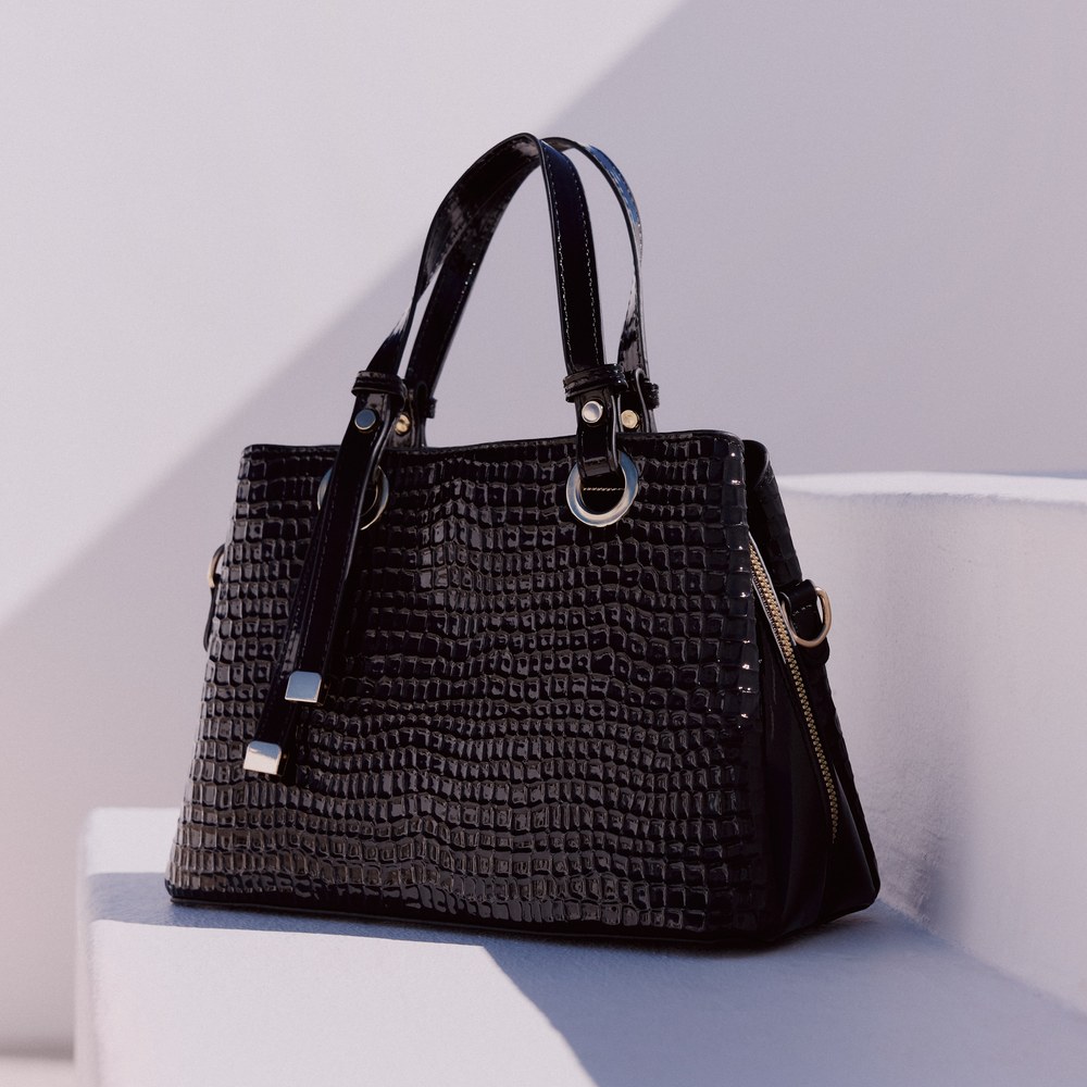 Handbag Accessory LW - Ladies faux croc bag